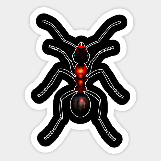 Fire Ant Sticker by crunchysqueak